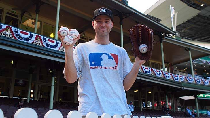 On the ball: Zack Hample. Photo: Supplied