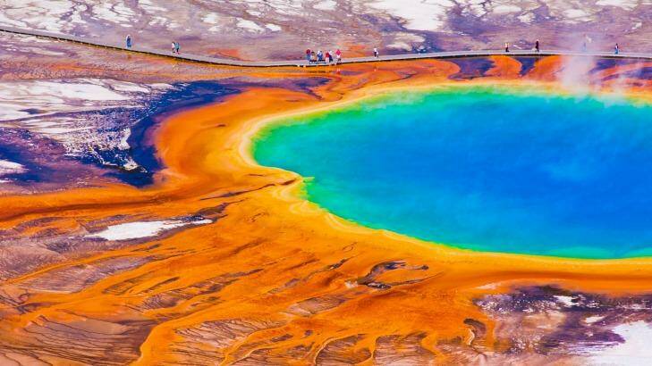 The Grand Prismatic Spring in Yellowstone National Park.  Photo: iStock
