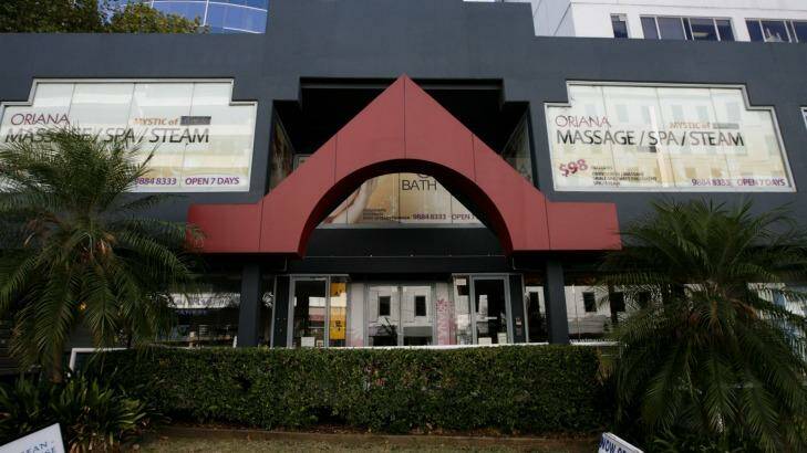 Busted: Oriana Bath House in Chatswood was shut down. Photo: Dean Sewell