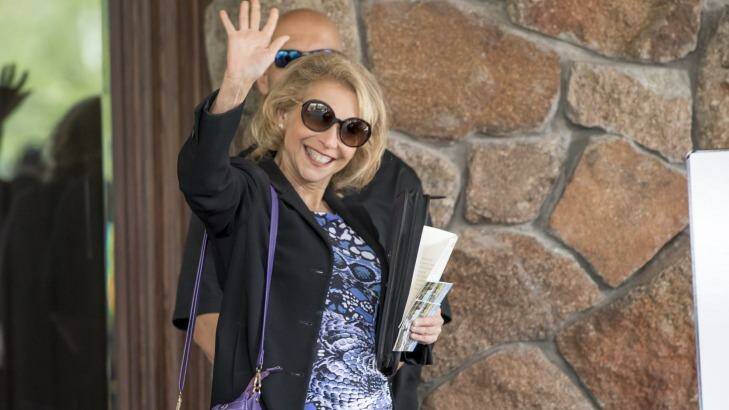 Viacom vice-chairman Shari Redstone has been a hot topic of conversation at Sun Valley due to her legal case against the company's CEO. Photo: David Paul Morris