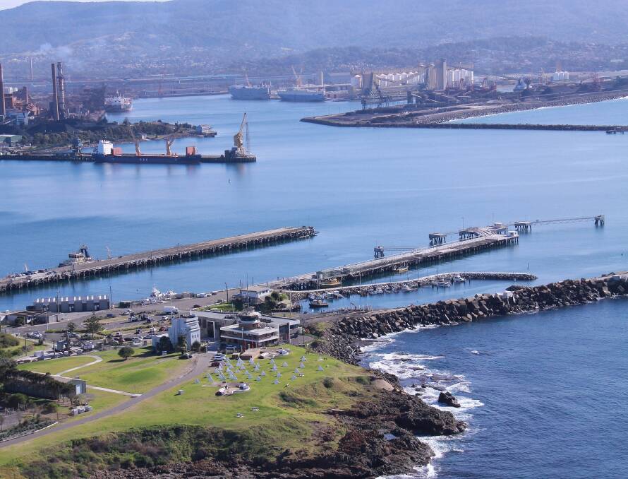 Port Kembla Harbour, where NSW Ports Consortium proposes to dramatically raise capacity by letting in more - and bigger - ships.