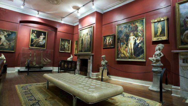 Norman Lyndsay's prolific collection is on display again in the gallery of the same name. Photo: Caroline Gladstone