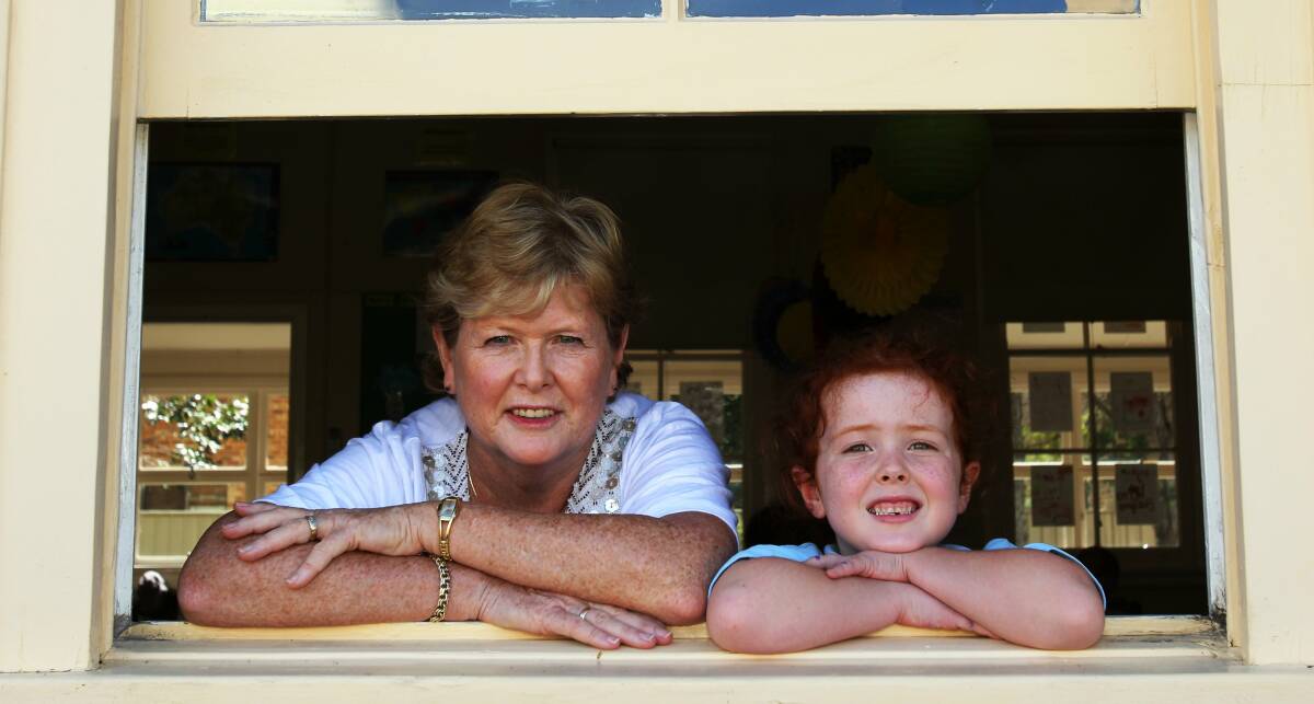 Vicki Smede and her granddaughter Ava Smede both attended Towradgi Public School. Picture: GREG TOTMAN