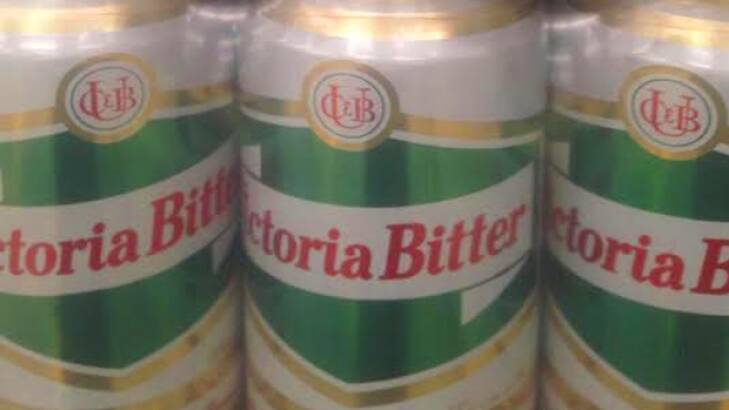 Some of the retro Victoria Bitter cans which will soon hit shelves.