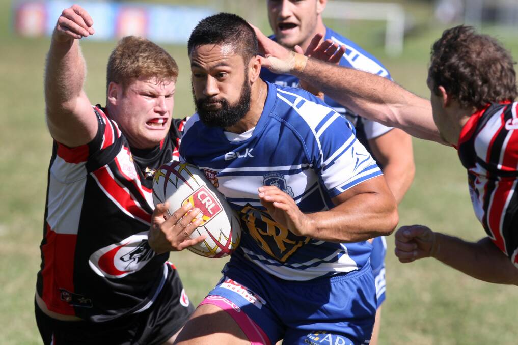 Geoff Daniela scored a second-half try in Thirroul's Challenge Cup win over Collegians on Saturday. Picture: ORLANDO CHIODO