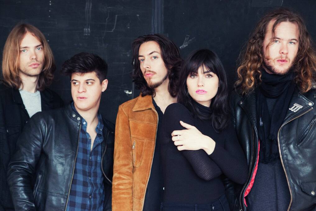 The Preatures are going places with their catchy pop-rock tunes. From left, Luke Davison, Gideon Bensen, Jack Moffitt, Izzi Manfredi and Thomas Champion.