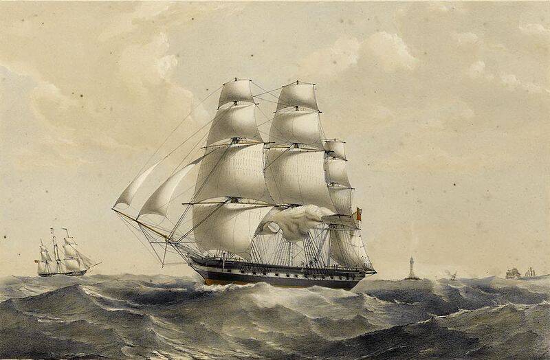Built as a frigate but later  used as a long-haul transport ship, the Madagascar set sail from Melbourne in 1853 and was never seen again.