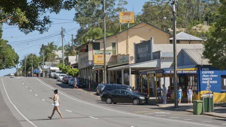 Main street of Eumundi in the Sunshine Coast hinterland, southern Queensland.