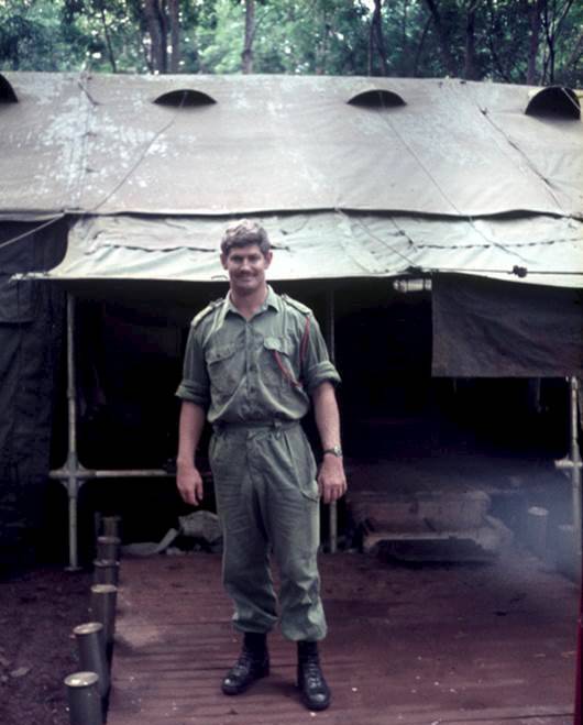 Second Lieutenant Gary McKay in Vietnam during his tour of duty in 1971.
 A few years earlier, he had no idea where Vietnam was.