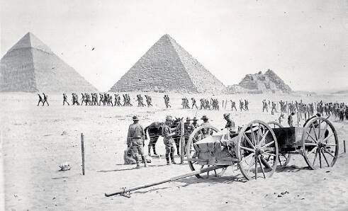 Australian troops weathered tough conditions at the Mena training camp in Egypt. Picture: Australian War Memorial