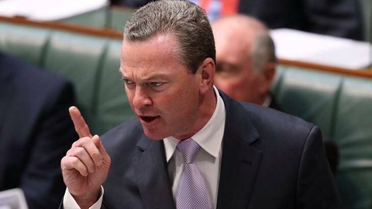 Christopher Pyne’s bill would deregulate university fees and slash funding for degrees by an average of 20 per cent. Photo: Andrew Meares