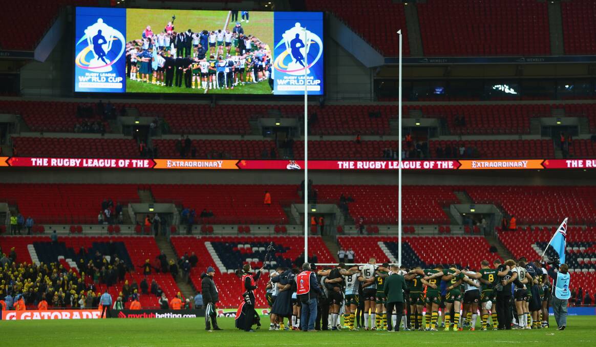 Blocker says Wembley Stadium in London would be an awesome venue for a State of Origin match. Picture: GETTY IMAGES