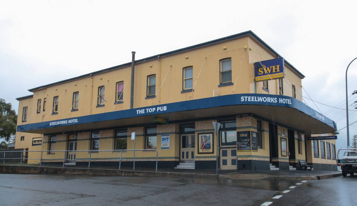 On block: The Steelworks Hotel in Port Kembla is up for sale again.
