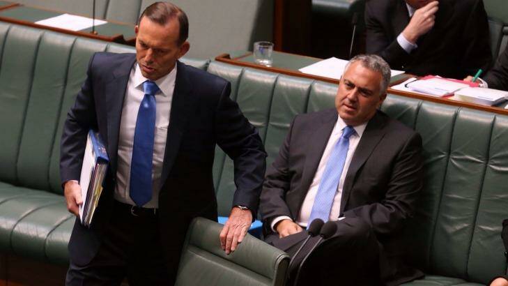 Treasurer Joe Hockey hasn't made Prime Minister Tony Abbott's list of the government's top performing ministers.   Photo: Andrew Meares