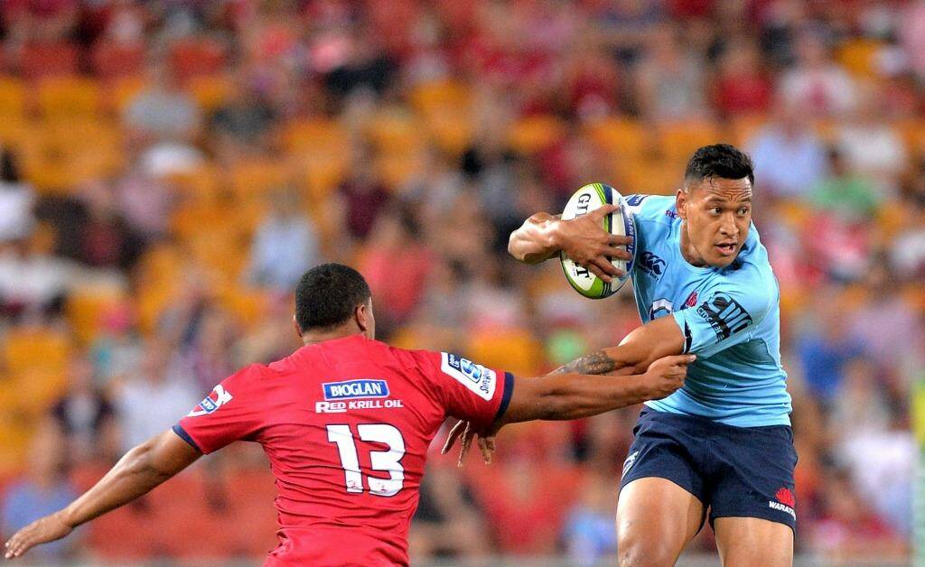 No worries: the Highlanders are unconcerned by Israel Folau's positional switch. Photo: Getty Images 