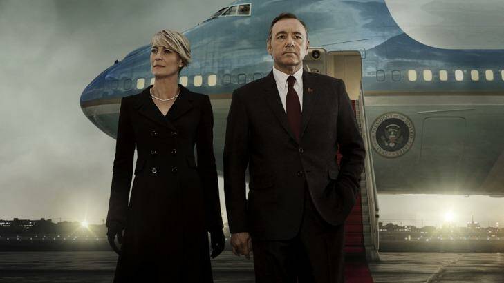 Kevin Spacey and Robin Wright in the Netflix drama House of Cards, which has changed the way we watch television. Photo: Supplied