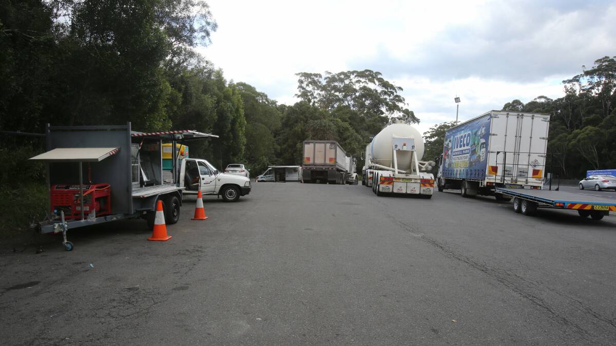 An illegitimate mobile cafe, left, has received warnings from authorities. Picture: ROBERT PEET