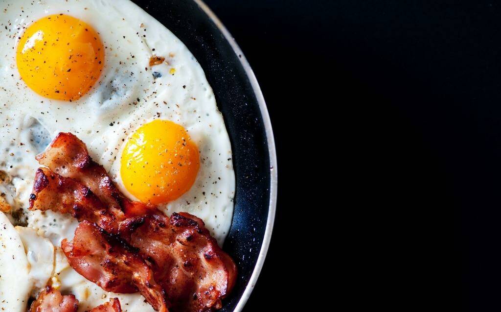 Bacon and eggs for better health? hold up.