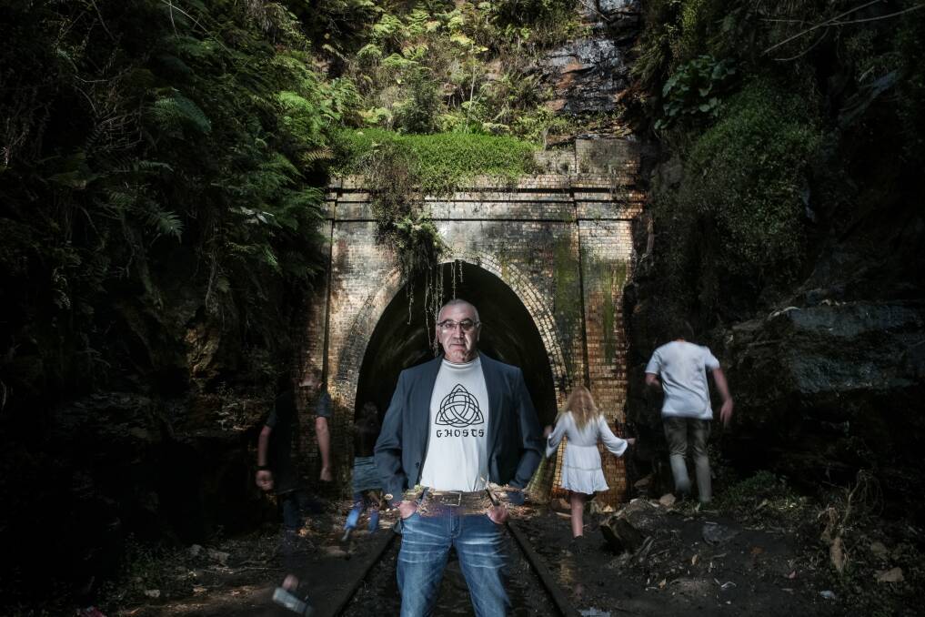 Ghost Tours' Craig Bloxsome believes the tunnels near the Helensburgh Railway Station are haunted. Picture: ADAM McLEAN
