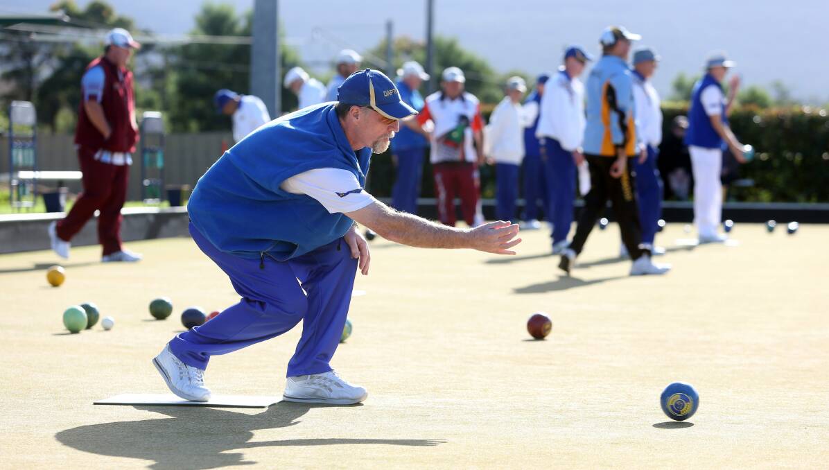 Gordon Gillespie skipped his Dapto side to seventh place in the annual Two Bowl Triples at Dapto Bowling Club. Picture: ROBERT PEET