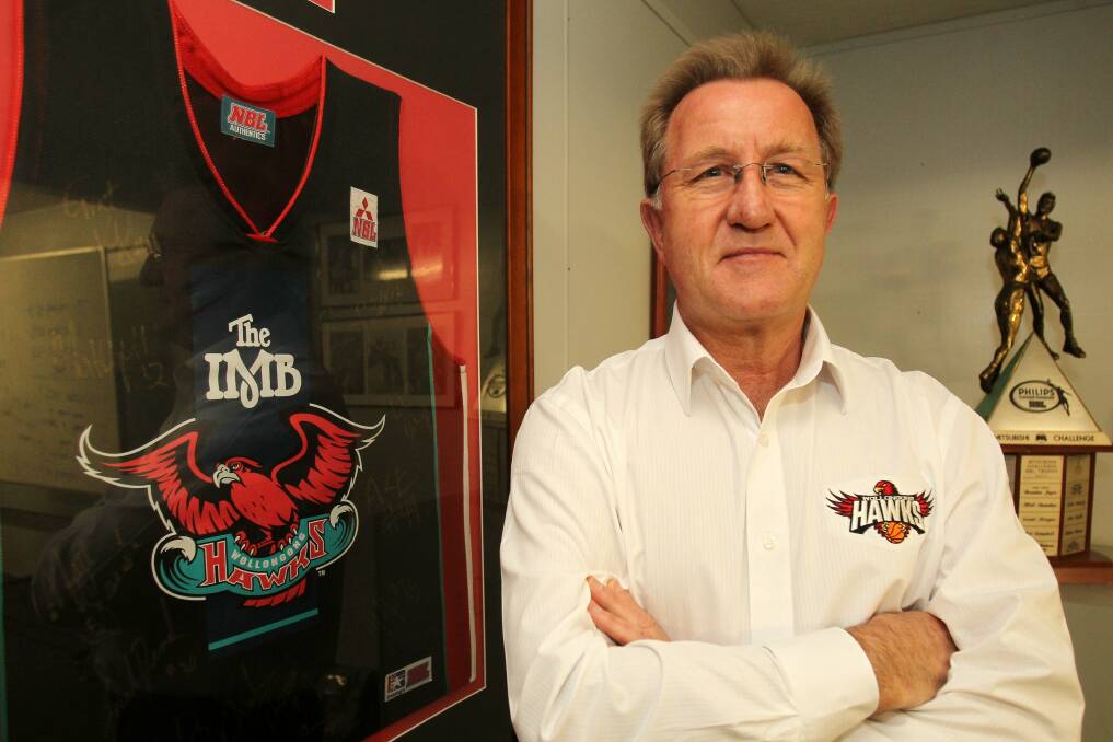 Coach Gordie McLeod after signing a new three-year contract with the Hawks on Thursday. Picture: GREG TOTMAN