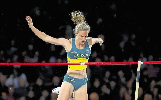 Alana Boyd winning the Commonwealth Games pole vault gold medal. Picture: REUTERS