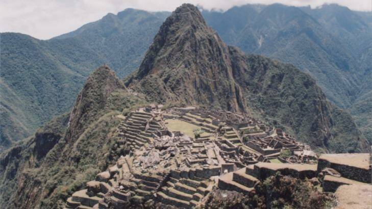 Macchu Picchu, the lost city of the incas.