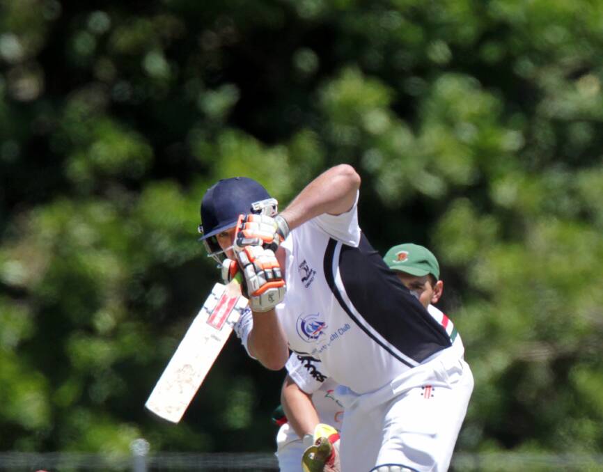 Matt Skora bats for Port Kembla against Corrimal in round four. Skora will be a key figure for Port on the second day of round five against struggling Keira. Picture: SYLVIA LIBER