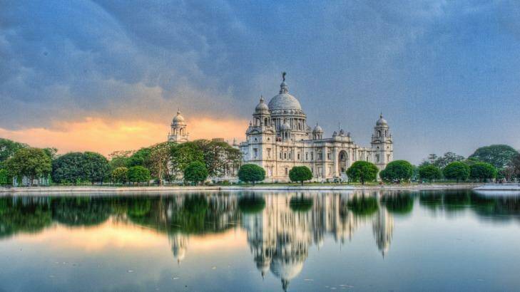 The Victoria Memorial in Kolkata at dusk. The Incredible India River Cruise includes a tour of the bustling Indian city. Photo: sudiproyphotography