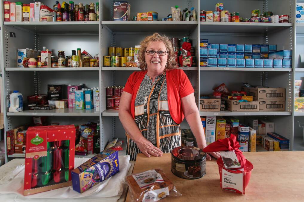 Manager Debbie Maygar at the Anglicare foodstore. Picture: ADAM McLEAN