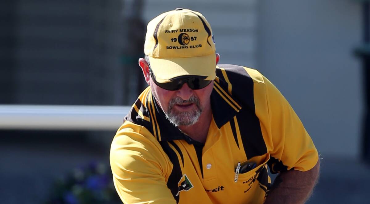  Fairy Meadow's Mark Halsey is in contention for the Illawarra Champion of Club Champion Pairs. Picture: ROBERT PEET