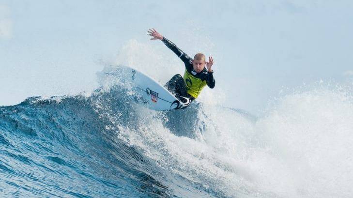 Mick Fanning put in a stellar performance to seal the title. Photo: Kelly Cestari