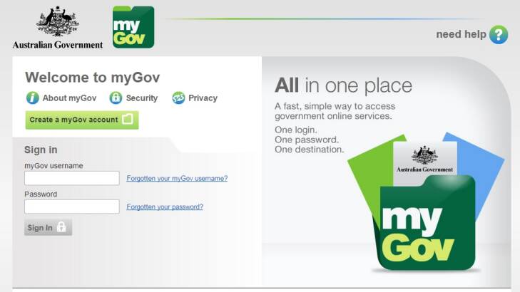 MyGov was launched in 2013 and is now used by several million Australians. Photo: Screenshot