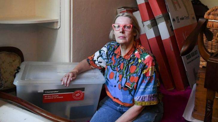 St Peters resident Shelley Jensen will be forced to leave her home of the past 16 years on Wednesday. Photo: Peter Rae