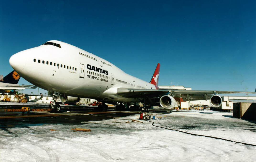 llawarra Regional Airport-based HARS Museum could treat visitors to a rare ‘‘wing walk’’ on this Qantas Boeing 747-400.