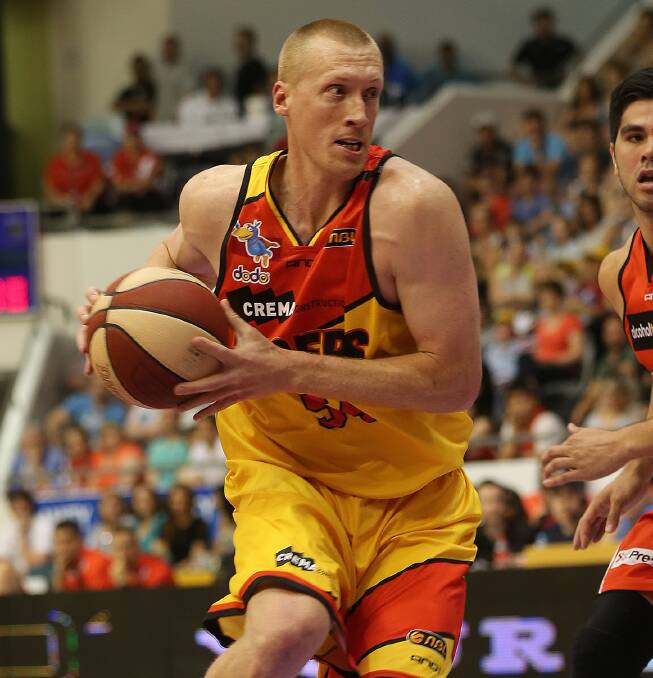 Adam Ballinger, seen here in Melbourne Tigers colours, is returning to Wollongong. Picture: MICK CONNOLLY