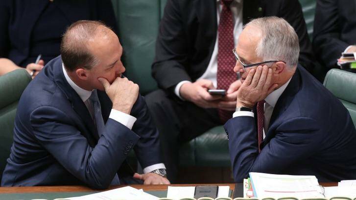Immigration Minister Peter Dutton and Prime Minister Malcolm Turnbull. Photo: Andrew Meares