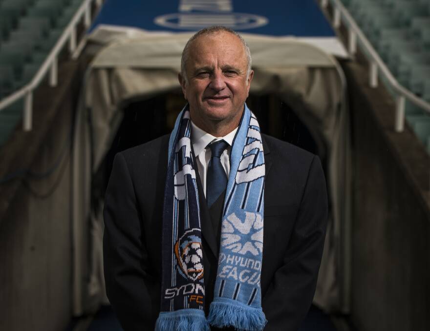 New Sydney FC coach Graham Arnold at Allianz Stadium on Thursday. Picture: GETTY IMAGES
