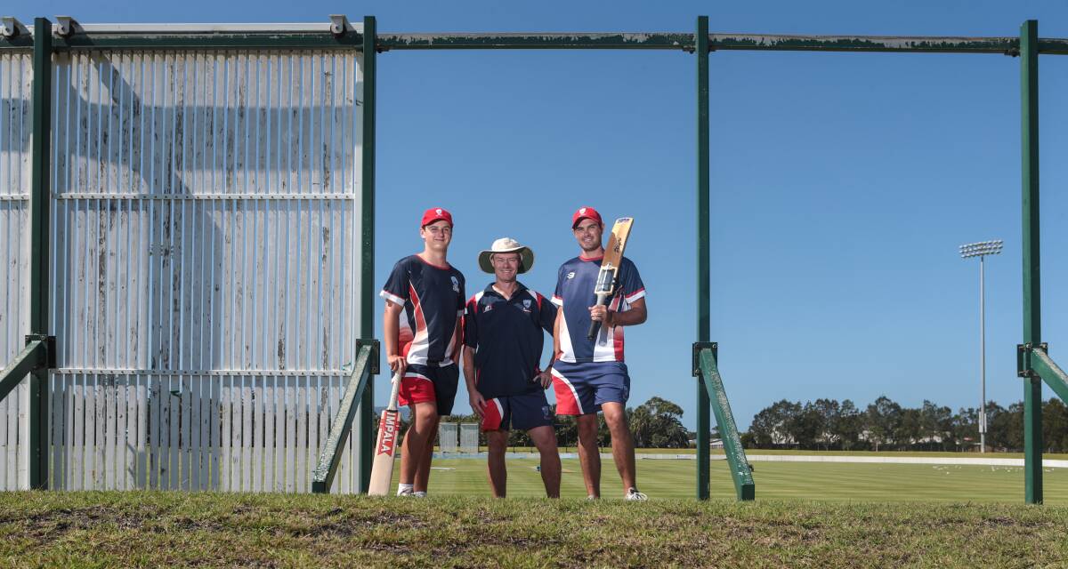 Jason Ralston, Steve Davies and David Murphy are ready for the star-studded Sydney Sixers. Picture: ADAM McLEAN
