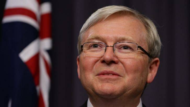 Kevin Rudd will be a long-shot, even if he gets a Turnbull government nomination to become head of the United Nations. Photo: Alex Ellinghausen
