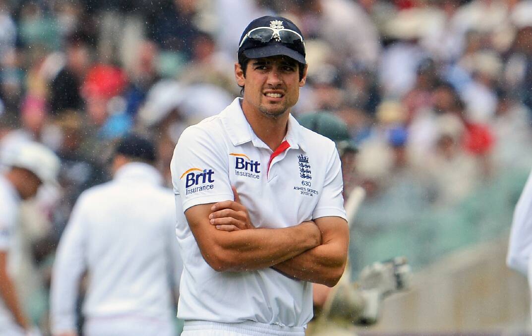 Alastair Cook in an Ashes Test two years ago. Picture: AFP