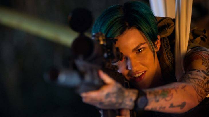 Taking aim: Ruby Rose in the new <i>xXx</i> action thriller. 