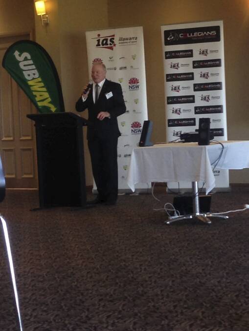 Important: Lord Mayor Gordon Bradbery praised the role of the Illawarra Academy of Sport in the region.