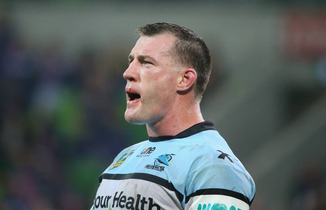 Cronulla captain Paul Gallen is worried pleading guilty to ASADA charges would see him labelled a drug cheat. Picture: GETTY IMAGES