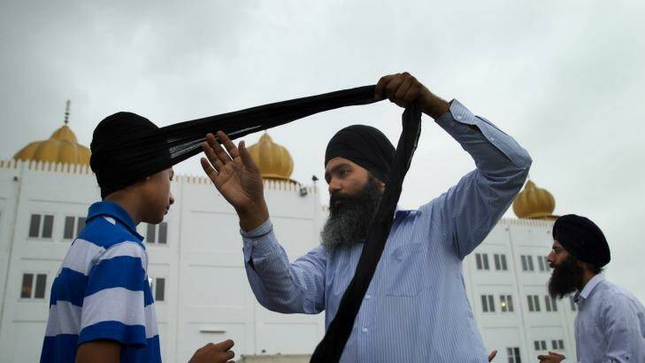 Sikhs say they are increasingly the victims of backlashes against Islamic extremism as people link turbans to terrorism. Photo: Wolter Peeters