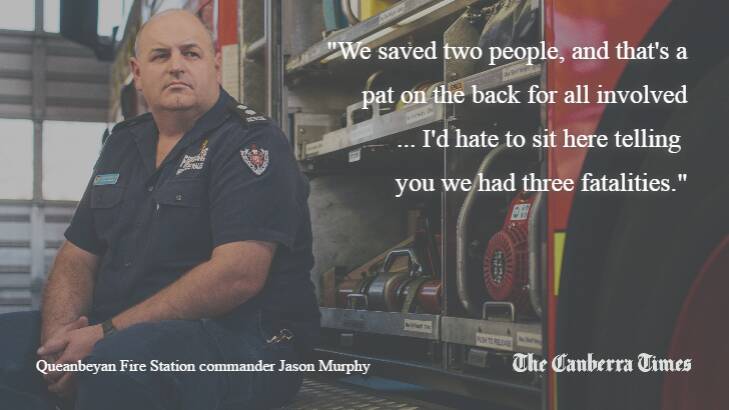 Queanbeyan Fire Station commander Jason Murphy is proud of his crew. Photo: Rohan Thomson