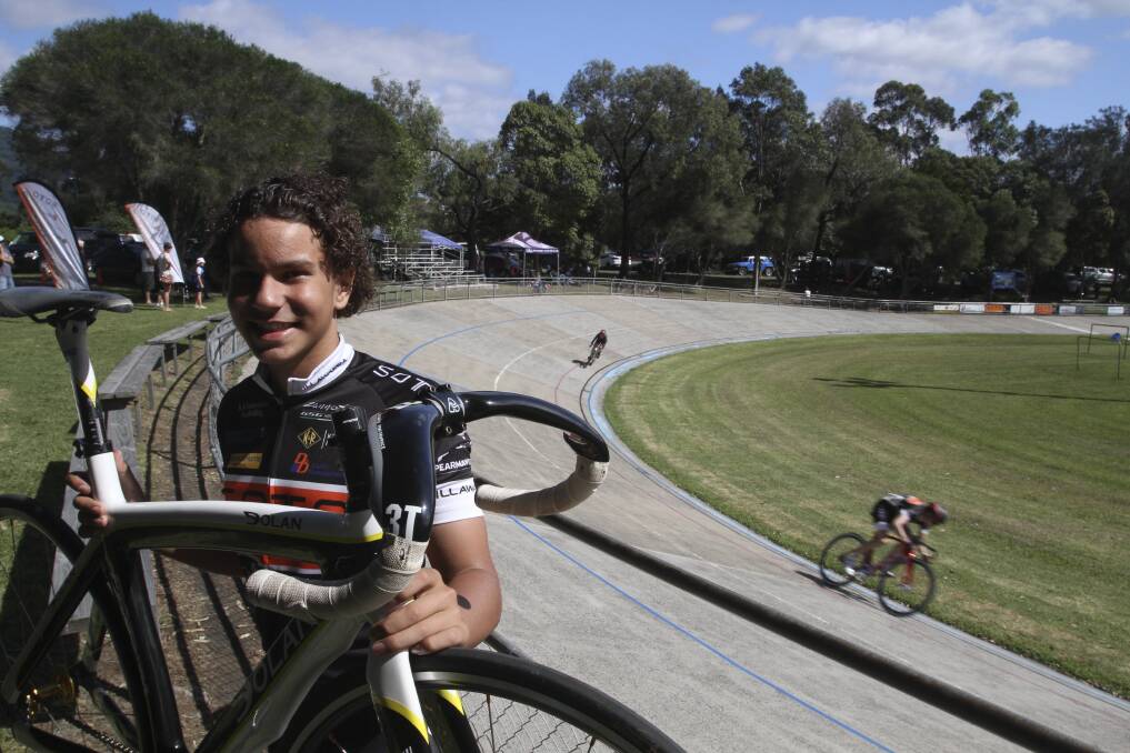 Potential: Top cyclist and BMX racer Kirk Cleaven is showing his class against the best riders in Australia.
