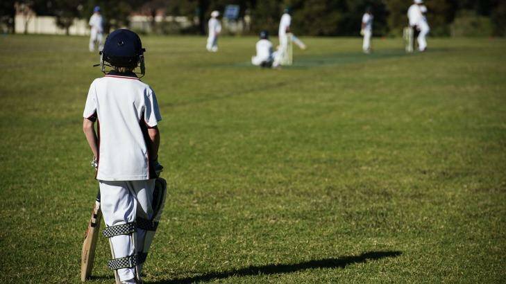 Leichhardt Wanderers and Lower North Shore All Stars play against each other their semi final of the Sydney junior Winter cricket competition. Photo: Christopher Pearce