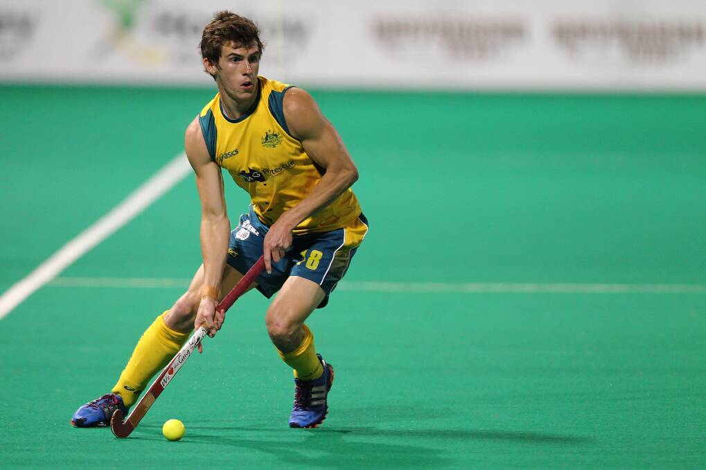 Wollongong's Tristan White has played his 50th match for the Australian hockey team. Picture: GETTY IMAGES