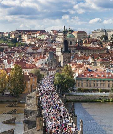 Charles Bridge over the River Vltava is one of Prague's  major tourist attractions. Photo: iStock